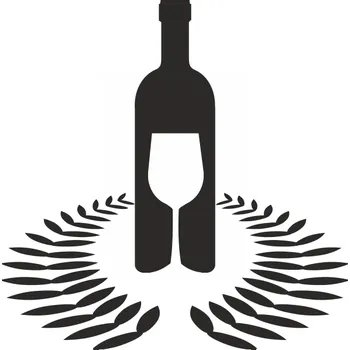 Obraz Samolepka na stěnu Drukant láhev vína černá 70x70 cm