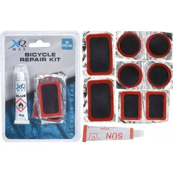 Sada na opravu pneumatiky Opravná sada na pneumatiky jízdních kol XQ Max, oranžovo-černá, 9 dílů