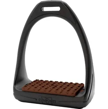 Třmeny COMPOSITI Soft Reflex černé/hnědé