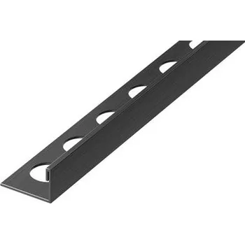 ukončovací lišta Lišta ukončovací 10,5/270 tvar L nerez PVD černá kartáčovaná