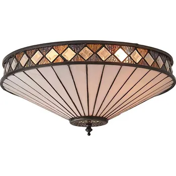Endon 64145 - Stropní svítidlo Tiffany FARGO 2xE27/60W/230V pr. 41,5 cm