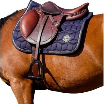 Všestranná podsedlová dečka EQUITHEME Softhex navy blue VS