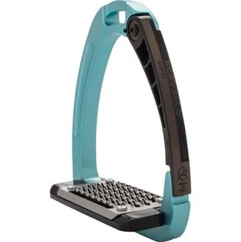 Jezdectví Bezpečnostní třmeny ACAVALLO Arena Alupro Special Edition sky blue