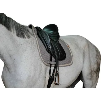 Drezurní podsedlová dečka EQUITHEME Softy tmavě šedá DR