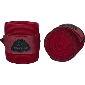 Sport Elastické bandáže ACAVALLO fleecové burgundy