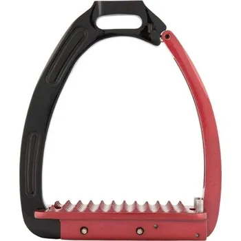 Bezpečnostní třmeny BR Lavarone black/red 12cm