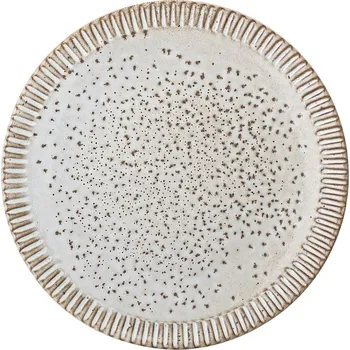 Talíř Kameninový talíř průměr 20 cm THEA Bloomingville - krémový