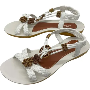 Dámské sandále Pretty Dámské bílé sandály 05 Barva: Bílá, Velikost: 40