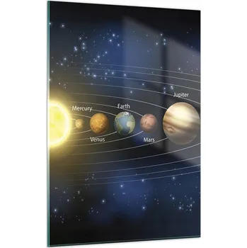 Obraz Obraz na skle do obýváku ložnice 50x70 kosmos foto obrazy na zeď sklo