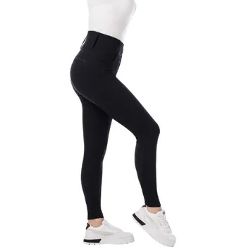 Jezdecké kalhoty Dětské jezdecké rajtky EQUITHEME Je Taime Queen černé (12 roků)