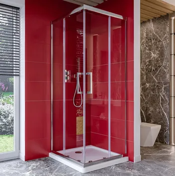 Sprchový kout Swiss Meyer dvoukřídlé posuvné dveře 90 x 90 cm