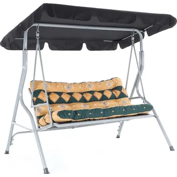 Zahradní houpačka Zahradní houpačka NELLA BLACK + masivní podsedák