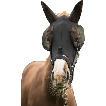 Koňská maska proti hmyzu Maska proti hmyzu LAMI-CELL Lycra černá (M)