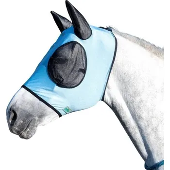 Koňská maska proti hmyzu Maska proti hmyzu USG Spandex II. světle modrá PONY