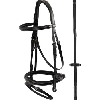 Uzdečka PREMIERE Dax s anglickým nánosníkem černá FULL