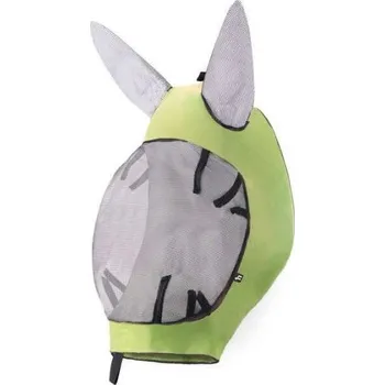 Koňská maska proti hmyzu Maska proti hmyzu HORZE Soft Stretch světle zelená FULL