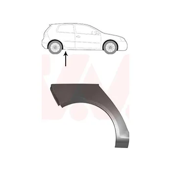 Blatník karosérie Boční stěna VAN WEZEL 5894146