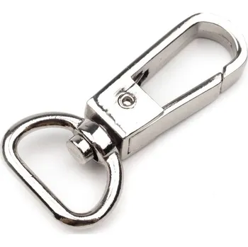 Karabina kovová ovál hranatý 40/15 nikl