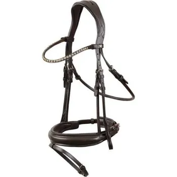 Uzdečka HORZE Lockhart Anatomic se švédským nánosníkem hnědá FULL