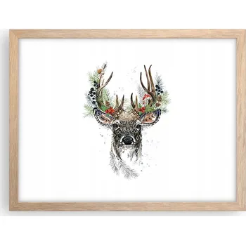 Obraz Obraz plakát v rámu světlý dub do obýváku 40x30 abstrakce foto na zeď