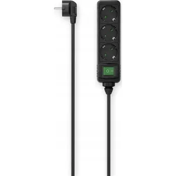 Napájecí kabel Prodlužovací Kabel přívod Hama 3 m, 3 ks, černý