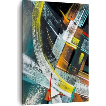 Obraz Obraz na plátně do obýváku ložnice 50x70 abstrakce obrazy na zeď