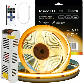 LED páska LED pásek 10m ledrgb teplá bílá 320 diod 12V 100W IP20