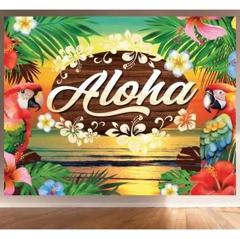 Party dekorace Banner - plachta - Aloha - havaj - Hawaii - 220 x 150 cm