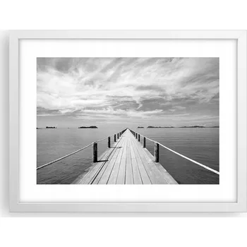 Obraz Obraz plakát v bílém rámu do obýváku 40x30 krajina foto na zeď