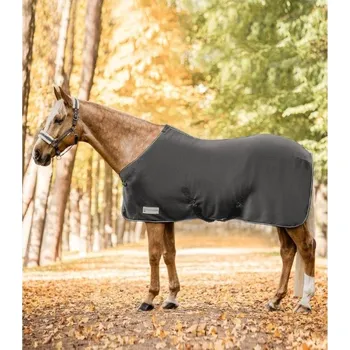 Jezdectví Odpocovací deka WALDHAUSEN Eco křížové zapínání grey 155cm