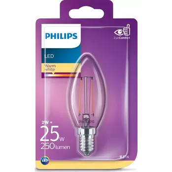 Žárovka Philips LED classic 25W E14 WW B35 CLClasik