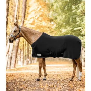 Deka pro koně Odpocovací deka WALDHAUSEN Eco křížové zapínání black 155cm