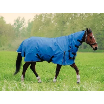 Deka pro koně Výběhová deka EQUITHEME Tyrex Aisance 1200D 100g královsky modrá 155cm