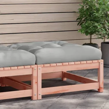 Zahradní pohovka ZAHRADNÍ PODNOŽKA S POLŠTÁŘEM MASIVNÍ DŘEVO DOUGLASKA