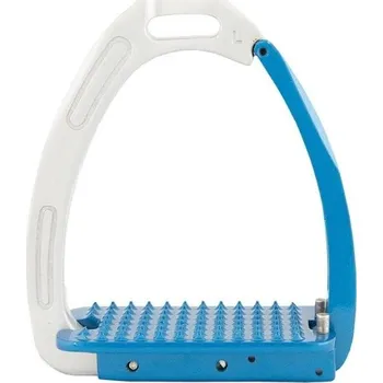 Bezpečnostní třmeny BR Lavarone silver/blue 12cm