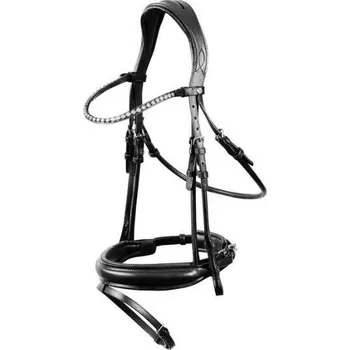 Uzdečka HORZE Lockhart Anatomic se švédským nánosníkem černá COB