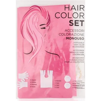 Sada KayPro: kadeřnická pelerína, rukavice, fóliové chrániče uší