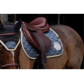 Všestranná podsedlová dečka EQUITHEME Denim šedá VS