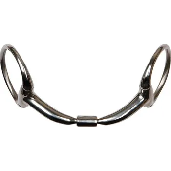 Udidlo pro koně Udidlo oliva HARRY'S HORSE Roll-R Anatomic dvakrát lomené 14mm/12,5cm