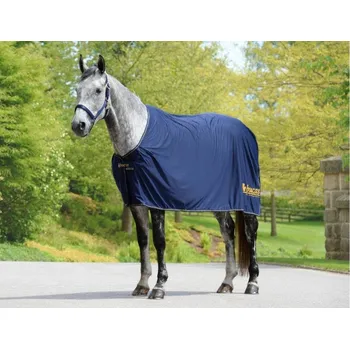 Deka pro koně Transportní/odpocovací deka BUCAS Price Cooler navy/gold 130cm
