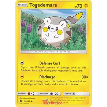Sběratelská karetní hra Togedemaru 053/149 - Sun & Moon Typ karty: Non-Holo