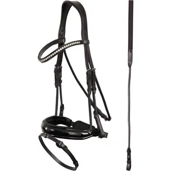 Uzdečka ANKY ATH16003 se švédským nánosníkem černá COB