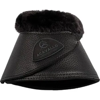 Koňské kamaše Zvony ACAVALLO s beránkem černé (XL)