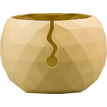 Organizér galanterie Pro Háčkování Miska na klubíčko LOW POLY L Soft Linen