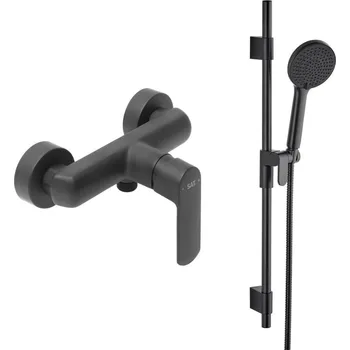 Sprchová baterie SAT Feel se sprchovým setem 150 mm černá matná SATBSFEEL268CSET1 - SATBSFEEL268CSET1