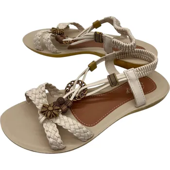 Dámské sandále Pretty Dámské béžové sandály 04 Barva: Béžová, Velikost: 36