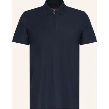 Pánská košile Tommy Hilfiger Pánská Žerzejová Polokošile, tmavě modrá, XXL