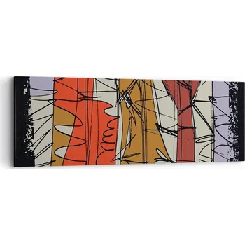 Obraz Obraz na plátně do obývacího pokoje ložnice 90x30 abstrakce foto obrazy na zeď