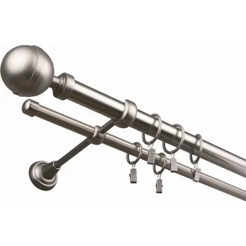Ø 25/16 dvoutyč-komplet Rosa Barva: zlatá antik, Délka: 160 cm, typ kroužků: bez kroužků