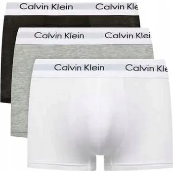 Boxerky Calvin Klein Pánské boxerky 3-balení Černé, Bílé, Šedé TRUNKI, Velikost L